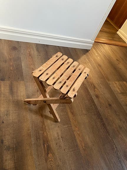 Blompall i trä