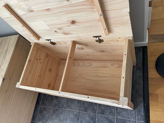 Trälåda / förvaringslåda med lock 2 st