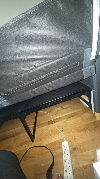 soffa mörkgrå
