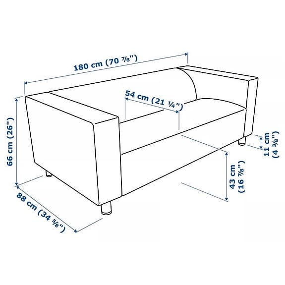 Soffa Klippan från IKEA i nyskick