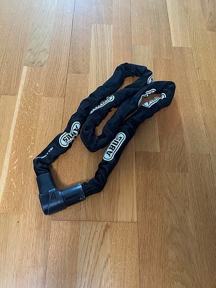 Abus kedjelås cykel svart