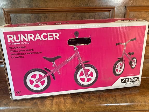STIGA Runracer balanscykel – rosa, helt ny & oöppnad