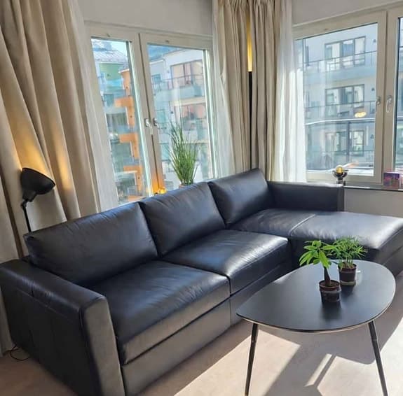 VIMLE bäddsoffa med schäslong | 9 900 kr I Blåsut