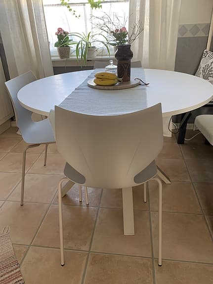 Mio Pyret matstolar grå/beige stapelbara