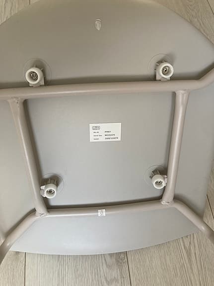 Mio Pyret matstolar grå/beige stapelbara