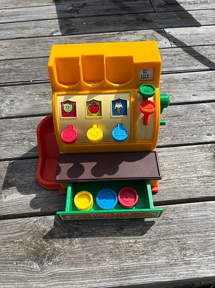 Fisher-Price leksakskassa