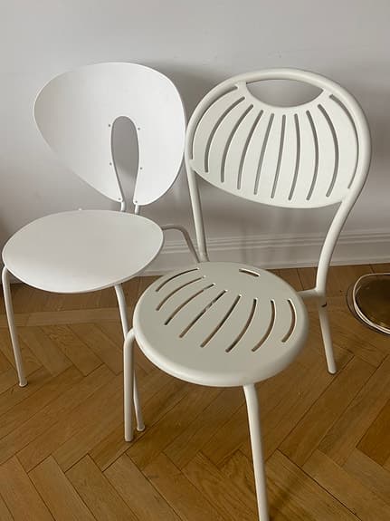 Två  st europeiska designstolar från EMU och STUA