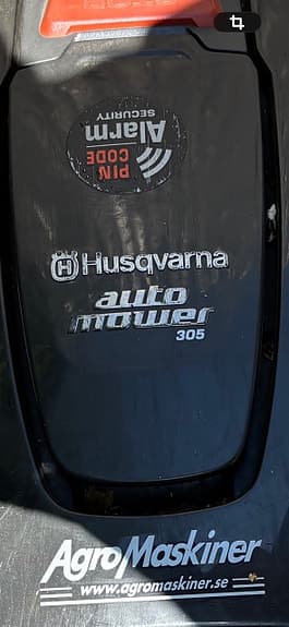 Husqvarna Automower 305 robotgräsklippare svart