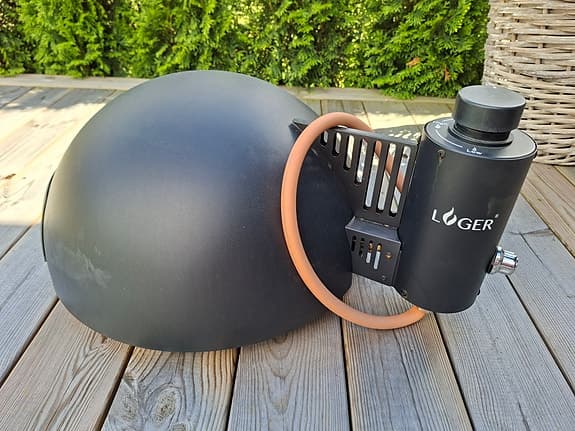 Lüger pizzaugn utomhus svart