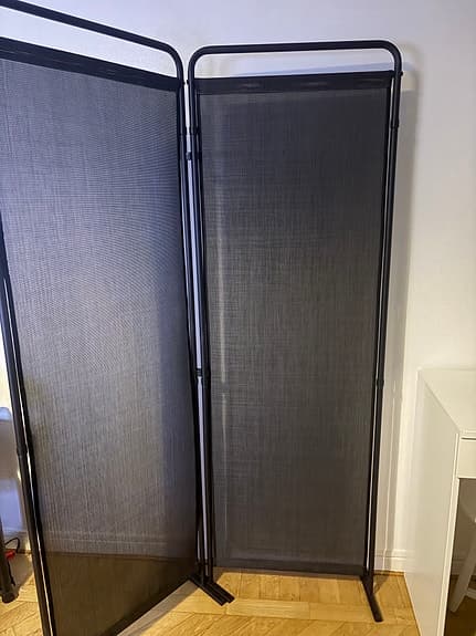 Svart balkongs insynsskydd