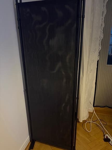 Svart balkongs insynsskydd