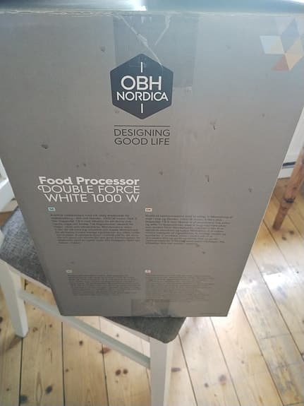 OBH Nordica Double Force matberedare 1000W vit