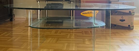 Glasbord med 2 glasskivor