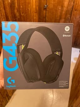 Logitech G435 trådlöst gamingheadset svart