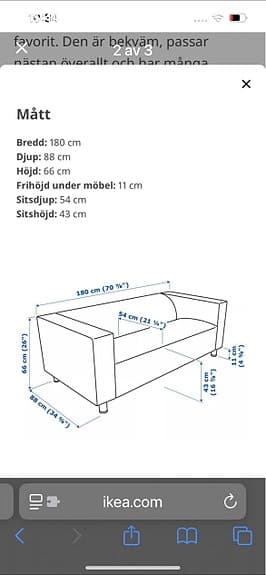 Klippan soffa -IKEA