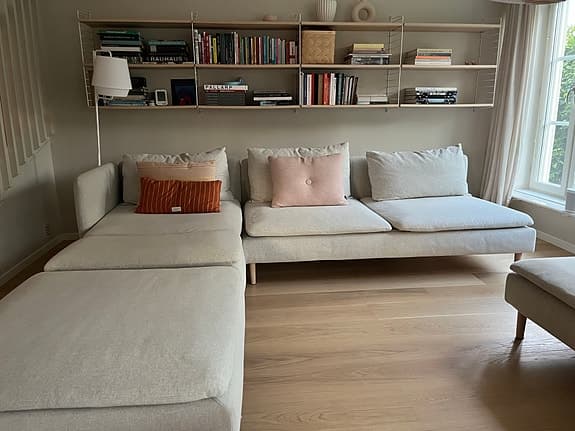 Klädsel Gunnared beige till soffa Söderhamn IKEA