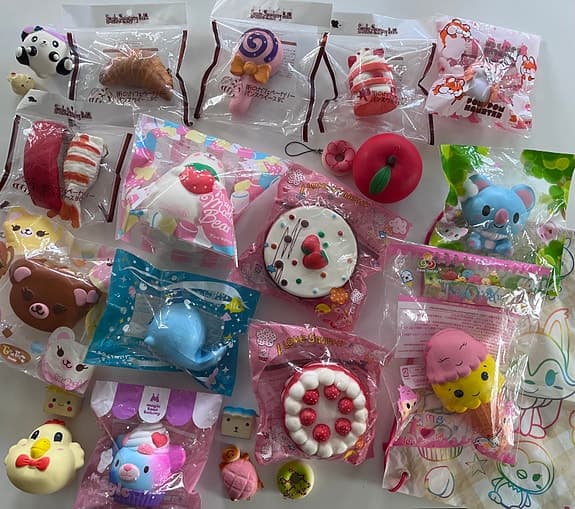 Squishies blandat paket leksaker