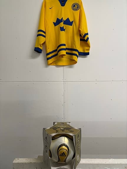 Adidas Teamgeist fotboll guld final boll