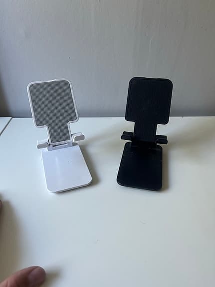 Justerbara Telefon hållare svart och vit