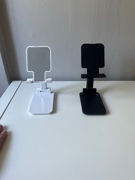 Justerbara Telefon hållare svart och vit