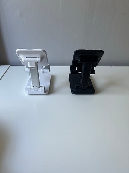 Justerbara Telefon hållare svart och vit