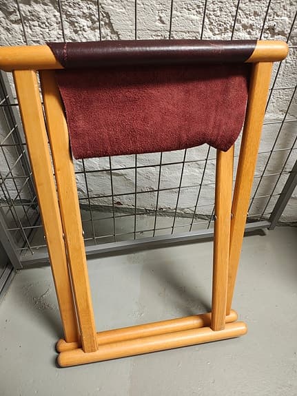 Pall, retro med lädersits
