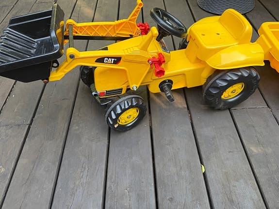 Rolly Toys Tramptraktor med Lastare och Släp CAT