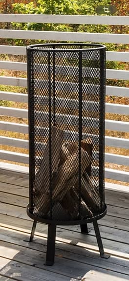 Bastian eldkorg stål svart 80 cm/venture jome
