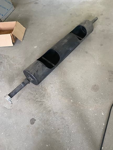 Strongman log bar skivstång svart
