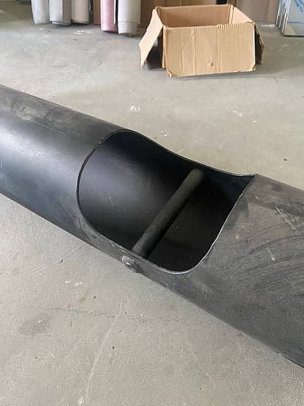 Strongman log bar skivstång svart