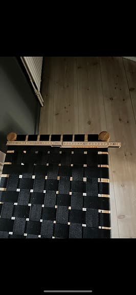 Mio bänk med hylla svart/naturträ