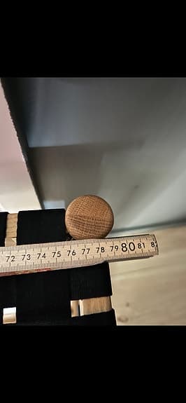 Mio bänk med hylla svart/naturträ
