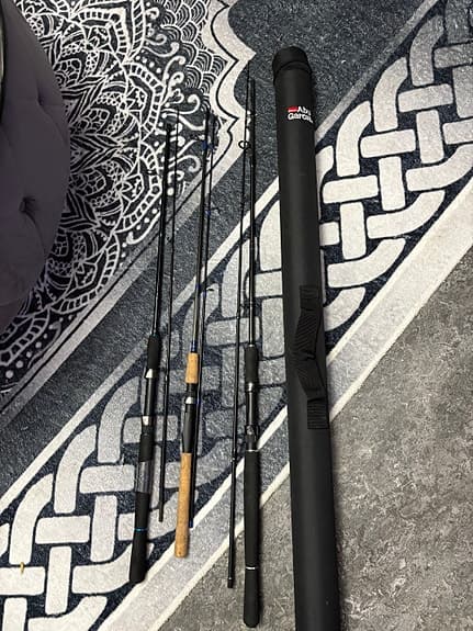 Allux AX-10R fiskespö med fodral