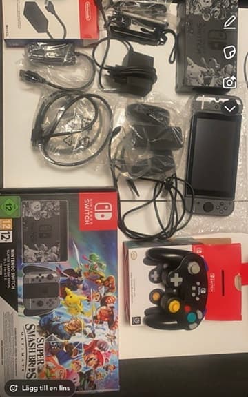Nintendo Switch konsol med handkontroll