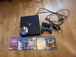 Sony PlayStation 4 pro + konsol och spel