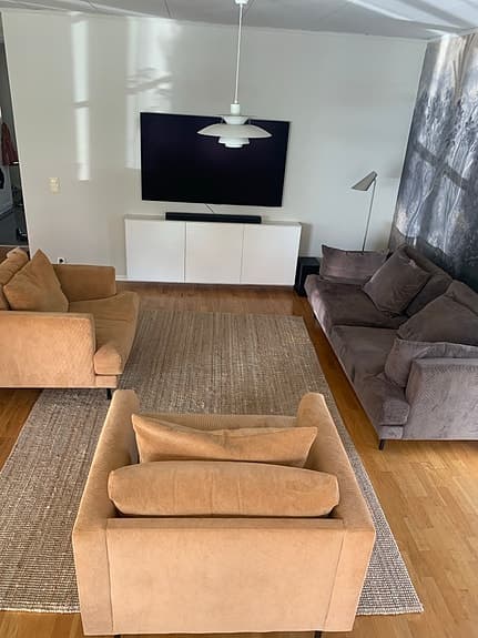 Soffa + 2 fåtöljer från Mio (Harper)