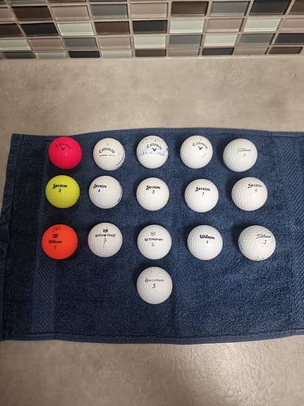 Golfbollar, Titleist,Callaway Taylor made,Srixon och Wilson