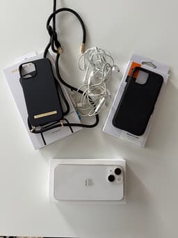 iPhone 13 mini 128gb (starlight) + tillbehör