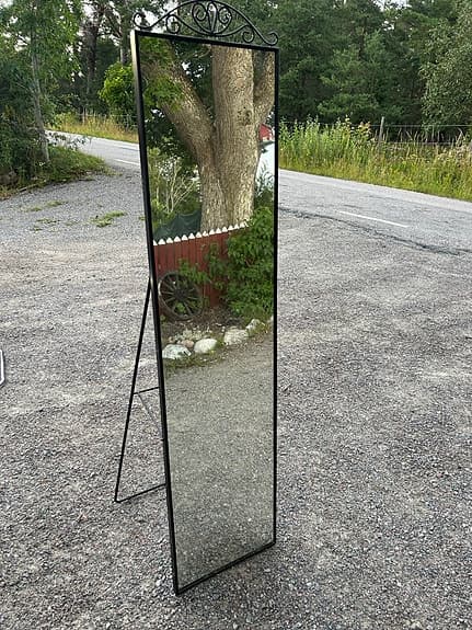 IKEA Hovet golvspegel svart