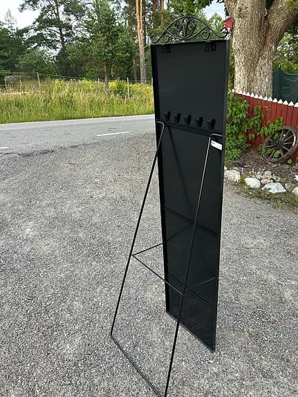 IKEA Hovet golvspegel svart