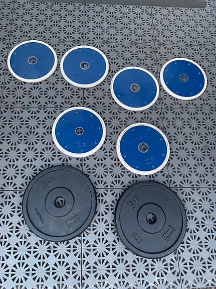 Viktskivor2x 5 kg 2x2,5 kg, 4x1,25kg