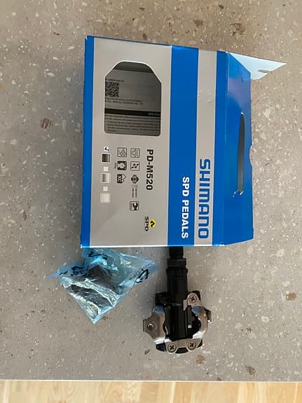 1stk Shimano PD-M520 SPD-pedal svart
