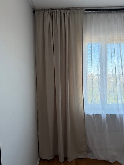 IKEA beige gardiner