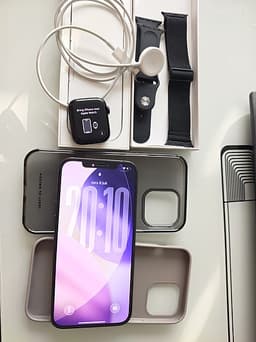 Apple iPhone 12 Pro Max mobil 128 GB grafit med Appel watch se gen 2 44mm