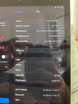 Rubrik: iPad 5th Gen 32GB – Perfekt för Youtube och barnen
