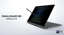 Samsung Galaxy Book5 360 15.6", Ultra 7, 16GB, 512GB, Copilot+ PC 2-i-1 grå