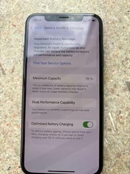 iPhone XS 256 GB svart, 78% batteri