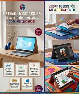 HP EliteBook x360 1030 G2 laptop 13 tum silver