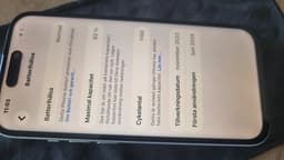 Apple iPhone 15 128 GB blå smartphone