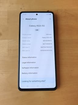 Samsung Galaxy A52s 5G mobil 128 GB svart